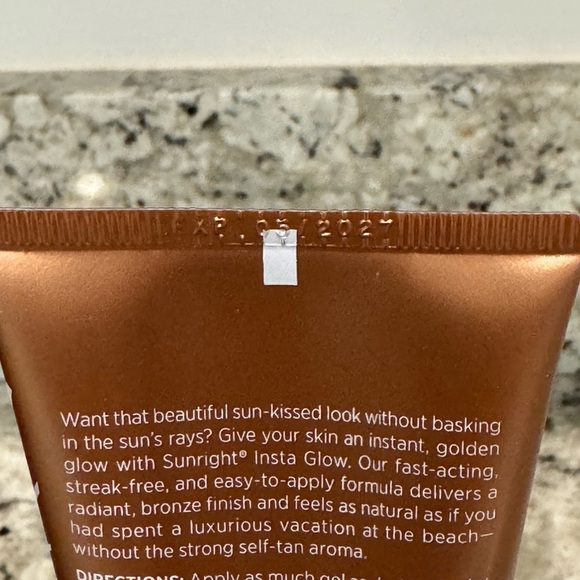 Two (2) Nu Skin Sunright Insta Glow Tinted Self-Tanning Gel. Exp 05/2027 - Picture 3 of 4